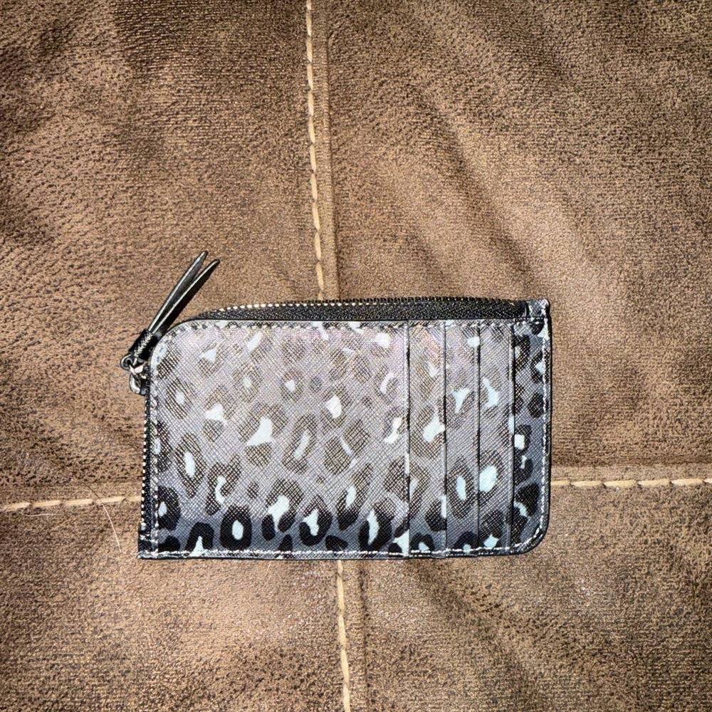 DKNY Leopard Print Card Holder
